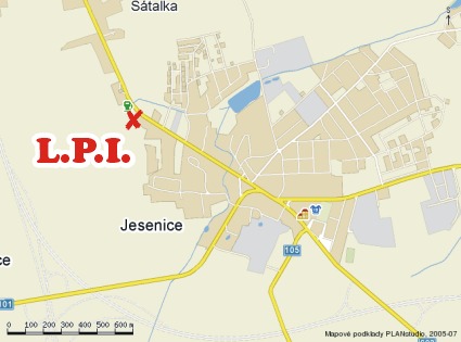 mapa zavlažování - závlahy